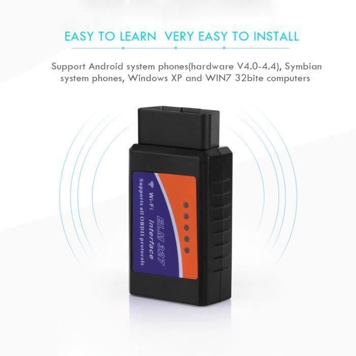 ANG Outil Diagnostic Scanner ELM327 OBD2 Bluetooth WiFi Car Auto Diagnostic Scanner Tool