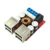 Устройство трансформации выходной мощности с высоким током 8А, 4 USB-розетки, вход 8В-35В, понижающий модуль питания 5В