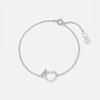 METROCITY JEWELRY Cuore Sterling Silver White Bracelet A231SB2002WPA