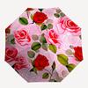 1pc Roses Pattern Automatic Opening/Closing Umbrella with Operation & Windproof Canopy - Folding Design, Holiday Gift yy260225176