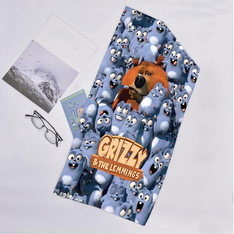 Grizzly Lemmings Fashion Beach Towel: Ideal for Summer Adventures Soft, absorbent and quick drying suitable for swimming and bathing