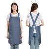 BIGHAS Apron, Simply Pull Over, Covers Your Figure, Easy To Put On and Take Off, Shoulder Strap, Women's, Simple, Solid Color, Stylish, Cute, Nordic S