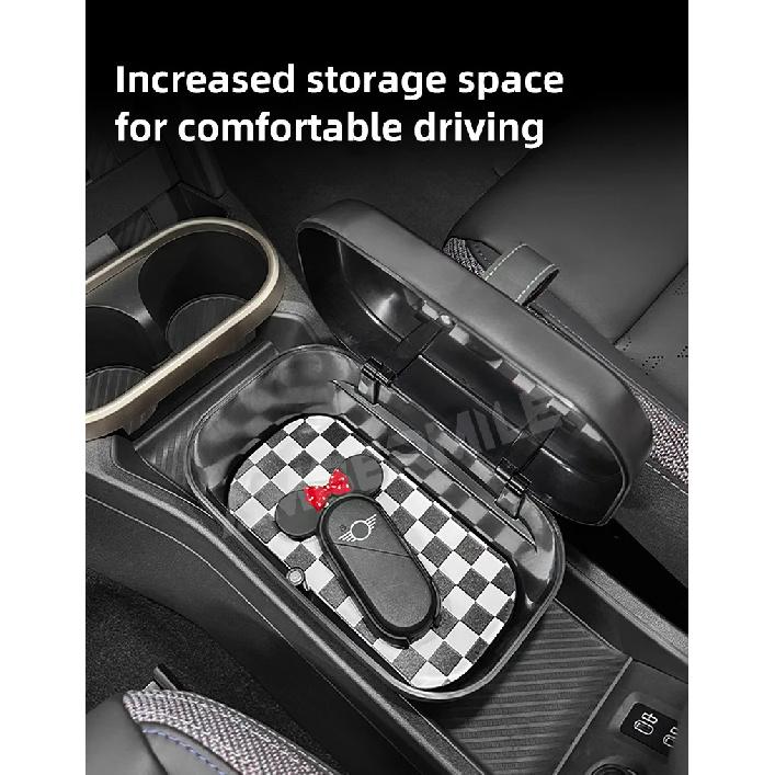 Центральный ящик для хранения для BMW Mini Cooper F65 F66 2024 2025 Центральный подлокотник Ящик для хранения Автомобильные аксессуары