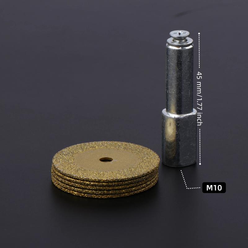 5/6 шт. 40 мм мини-отрезной диск для резки мрамора и нефрита, аксессуары, алмазный шлифовальный круг, лезвие циркулярной пилы