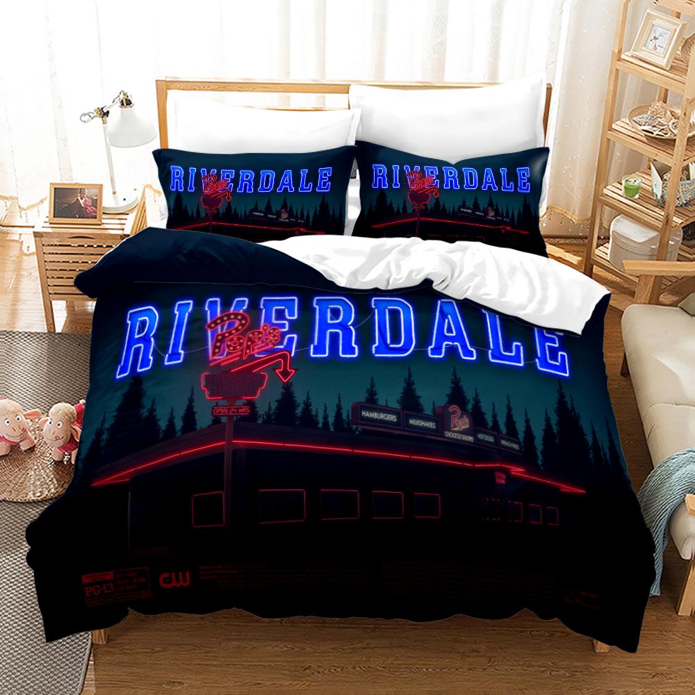 Постельное белье с принтом Riverdale 3D Комплекты постельного белья с принтом Комплекты пододеяльников с наволочками Комплекты покрывал с цифровой печатью
