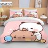 Bubu Dudu мультфильм милый медведь кавайный рождественский подарок King Twin Double мальчики комплект постельного белья микрофибра или полиэстер пододеяльник комплект