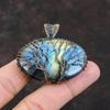Tree Of Life Labradorite Pendant Copper Wire Wrapped Pendant Tree Of Life Jewelry Handmade Gemstone Pendant Copper Wire Jewelry Gift For Her