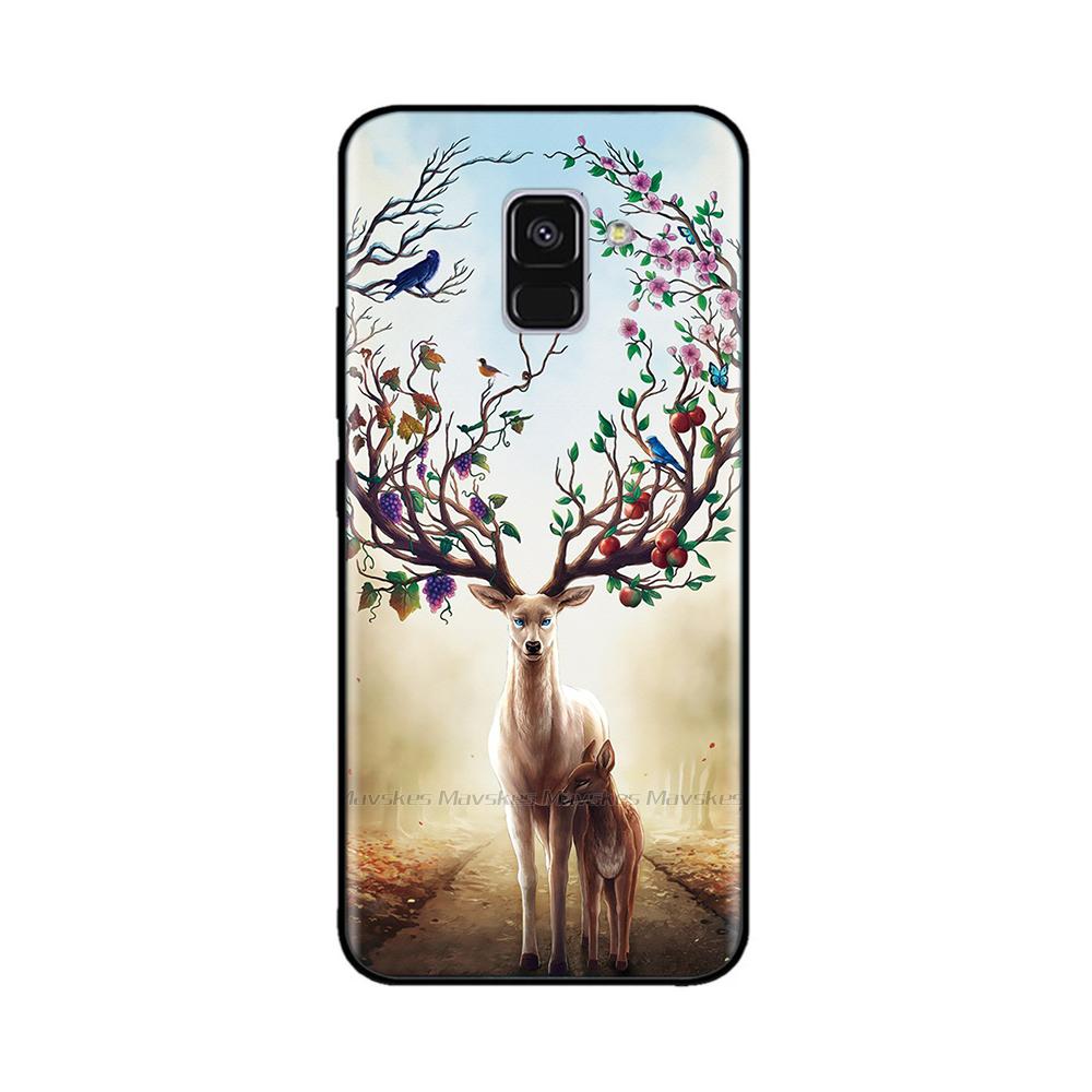 Чехол для Samsung Galaxy A8 2018 A530 A530F Чехол A8s Мягкий Силиконовый Задняя Крышка Телефона Для Samsung A8 Plus 2018 A730 A730F Чехол Сумка