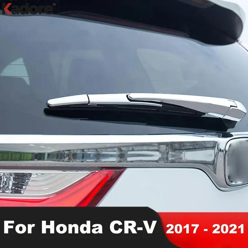 For Honda CRV CR-V 2017 2018 Chrome Car Accessories Rear Window Wiper Cover Trim Tail Windshield Wipers Arm Blade