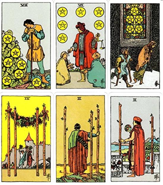 Tarot Cards Waite Edition Tarot Fortune Telling Rider Standard Arthur Edward Edition Premium Tarot of Japanese Instruction Manual Included I.I.J