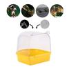 Easy To Clean Transparent Bird Bath Cage Convenient Bath Bathroom for Small Birds