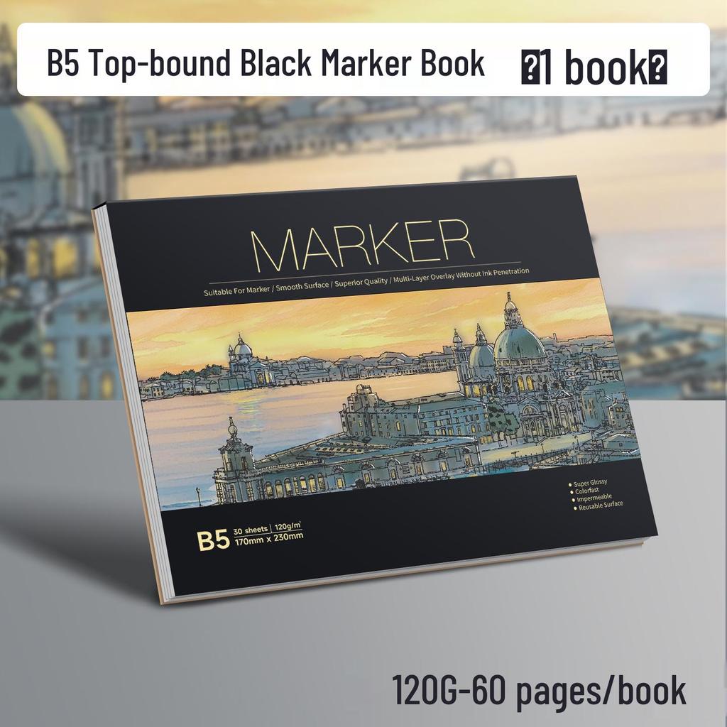 Утолщенный блокнот для рисования с откидными листами для маркеров - для аниме и студентов