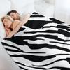 Плед с узором шкуры зебры Декоративные кровати Волосатые пледы и покрывала для младенцев Пледы