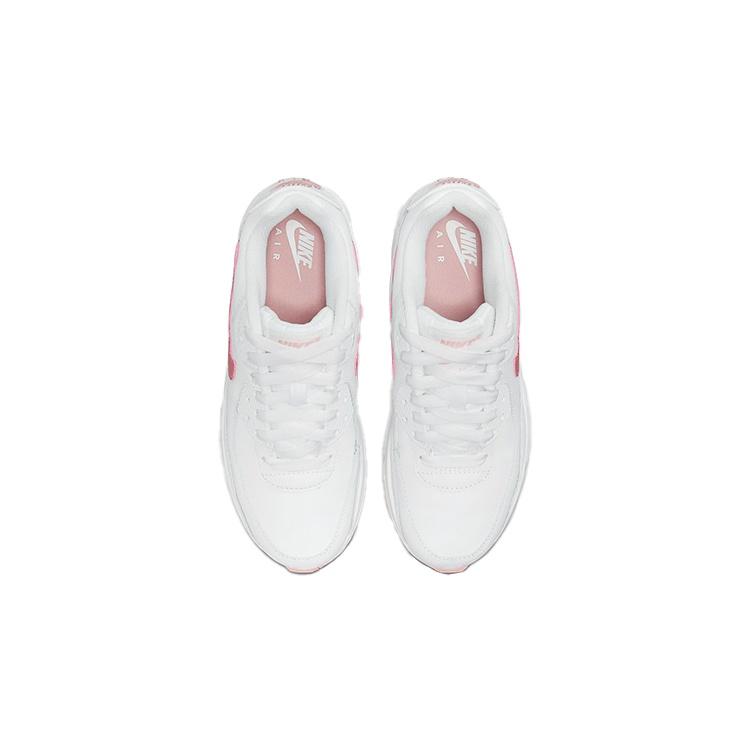 (GS) Nike Air Max 90 Leather 'White Pink Glaze' Kids' CD6864-115