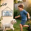 Rustic Pet Door Sign, House Wooden Home Decor Farmhouse Dog Wall Hanging Plaque, Country