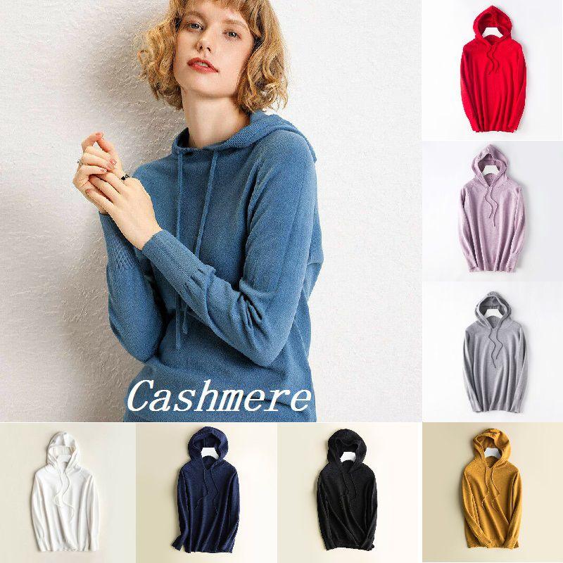 Women's Loose Sweater Knitted Soft Cashmere Hoodies Coat For Cozy Comfort