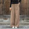 Женские весенне-летние льняные брюки широкого кроя, универсальные артистичные повседневные брюки