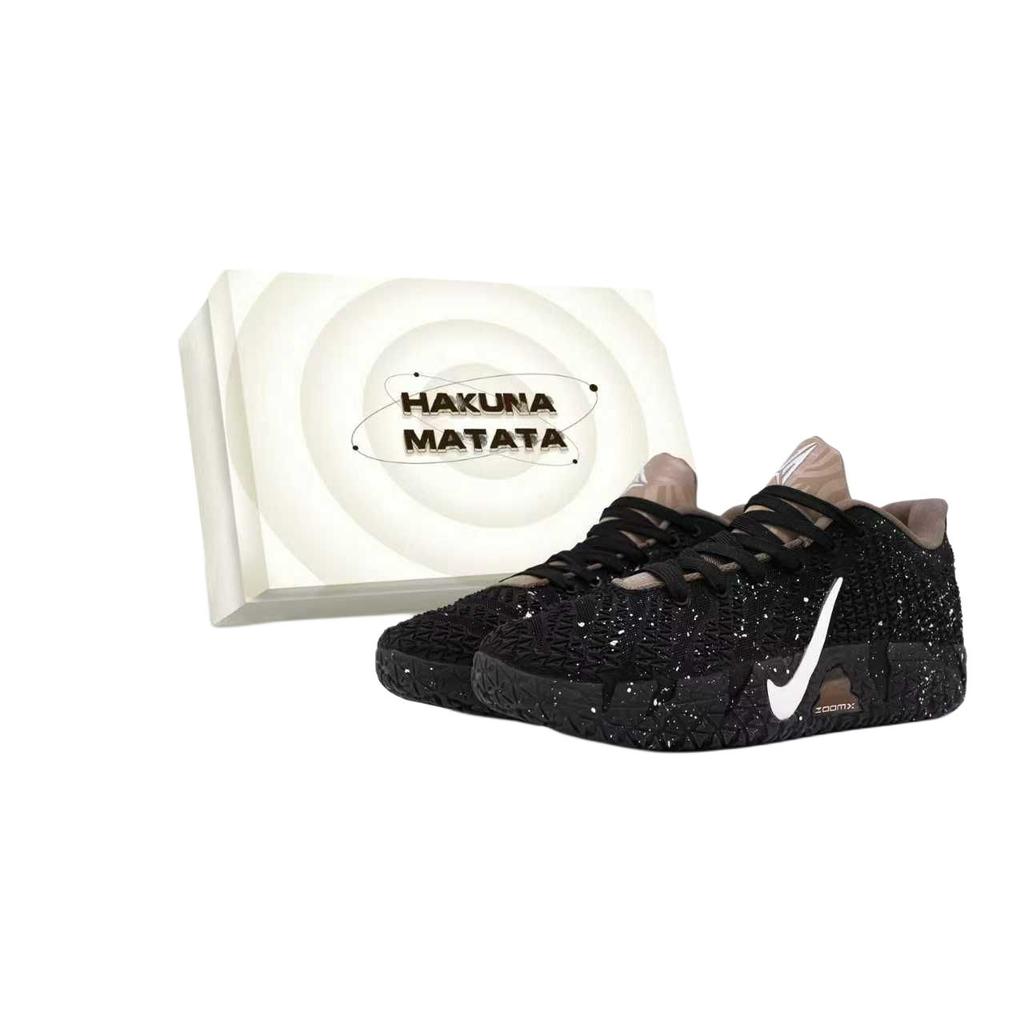 Nike Ja Morant 3 TATAX Box Included Abrasion Resistant Coverage Low top Basketball Shoes Men's Black White HF2794-200(Team1576-)