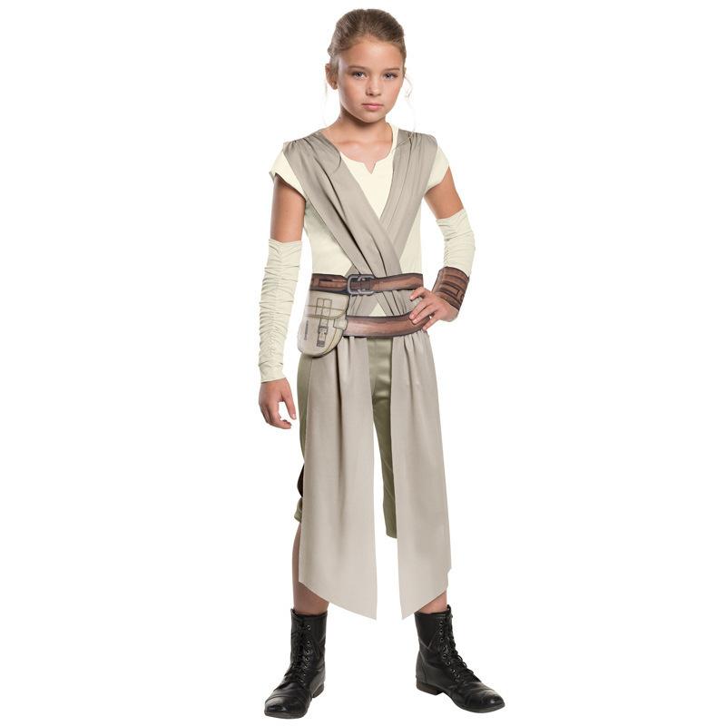 Halloween Costume Star Wars The Force Awakens Rey Girl Classic Movie Characters Ka Wah Game Play