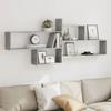 VidaXL Wall Shelf Concrete Grey 167.5x18x68 Cm Engineered Wood 853320