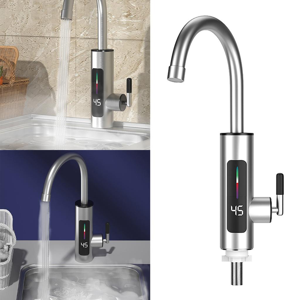 Эффективный электрический нагревательный кран с четким отображением температуры Внутренний нагревательный водопроводный кран Удобный водоразбор