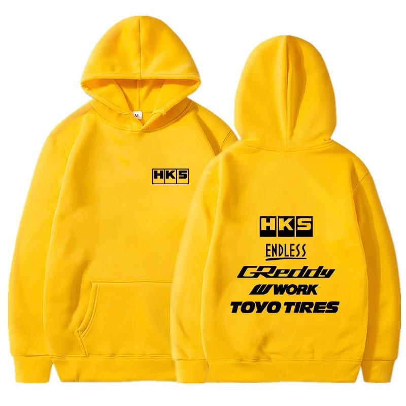 Новая мужская крутая толстовка с капюшоном Japan JDM Modified Car HKS ENDLESS Hoody для мужчин и женщин, винтажная повседневная толстовка с длинным рукавом для мужчин, пуловеры