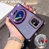 KEYSION Роскошный блестящий чехол с драгоценными камнями, магнитный чехол для телефона Samsung Galaxy A51 4G, зеркало для макияжа, кольцо-подставка, ударопрочная задняя крышка