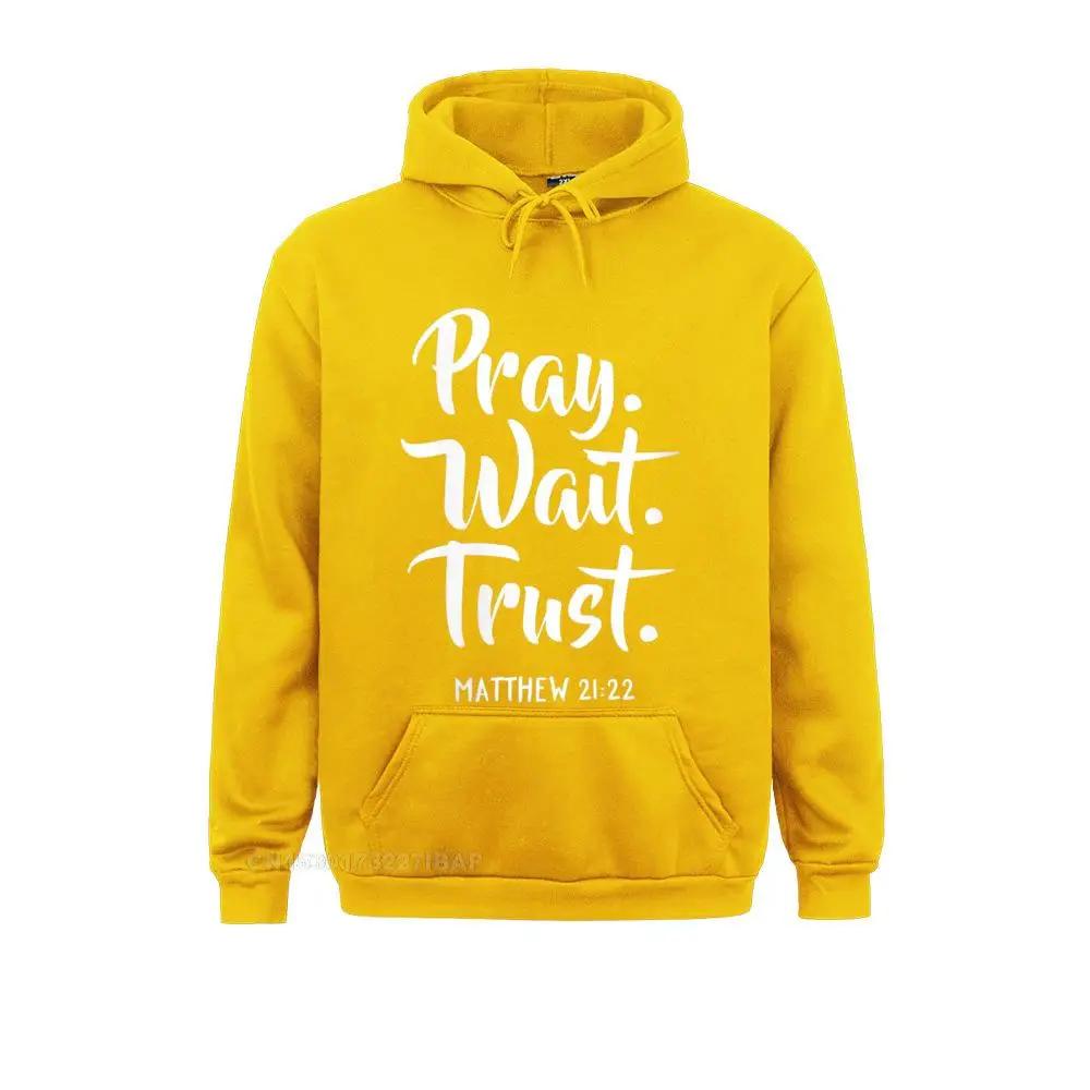 Мужчины Молитесь Ждите Верьте Евангельские Библейские Изречения Христианское Худи Преобладающая Печать Толстовки Осенние Худи Женские Капюшоны