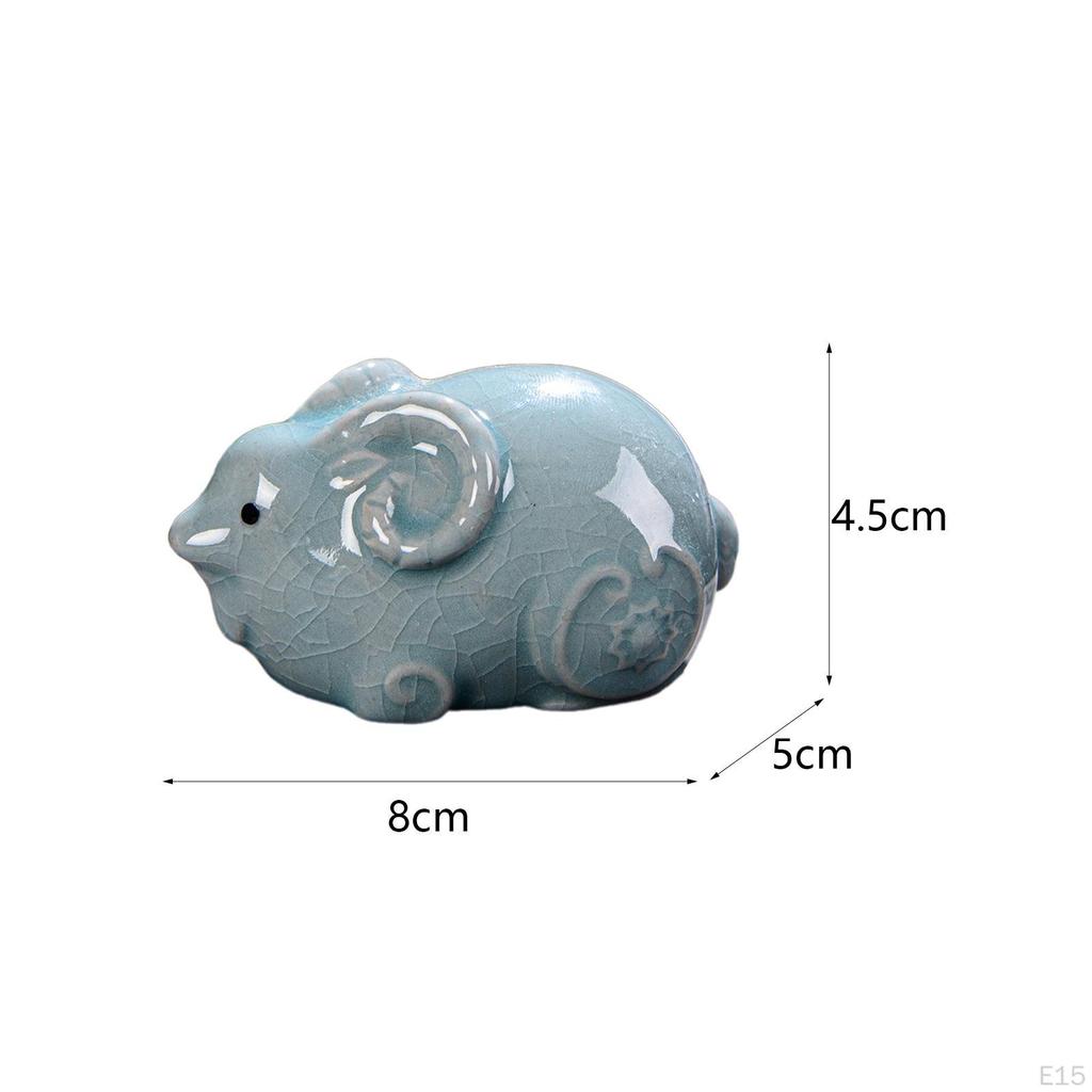 Керамическая коллекция чайных фигурок для домашнего декора