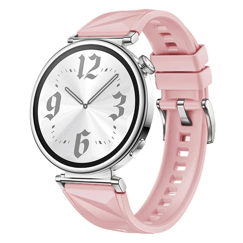 Новый силиконовый ремешок для Huawei Watch GT5/GT4 41 мм, официальный цвет, узор «Ледяной кристалл», браслет для Huawei Watch GT5 Pro 42 мм