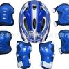 Kids' 7-Piece Safety Gear Set for Helmets, Bikes, Skates, and Skateboards