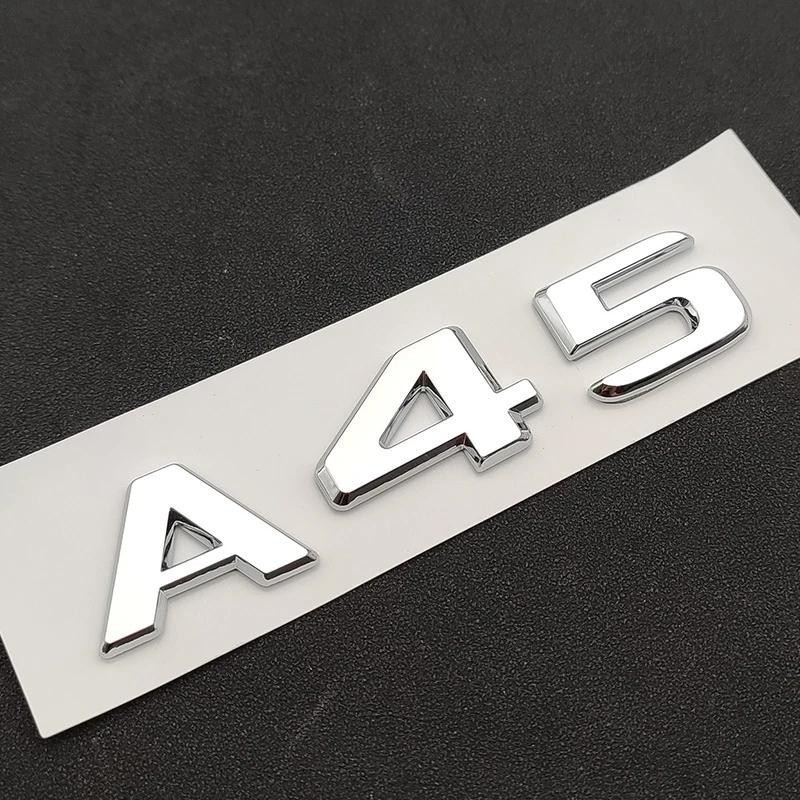 3D ABS хромированный значок на автомобильное крыло Turbo 4MATIC наклейка на задний багажник эмблема A45 логотип для A 45 AMG W177 W176 аксессуары