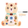 Wooden Switch Light Game Sensory Board Switch Toy Children Early Learning Educational Toy for Kids
