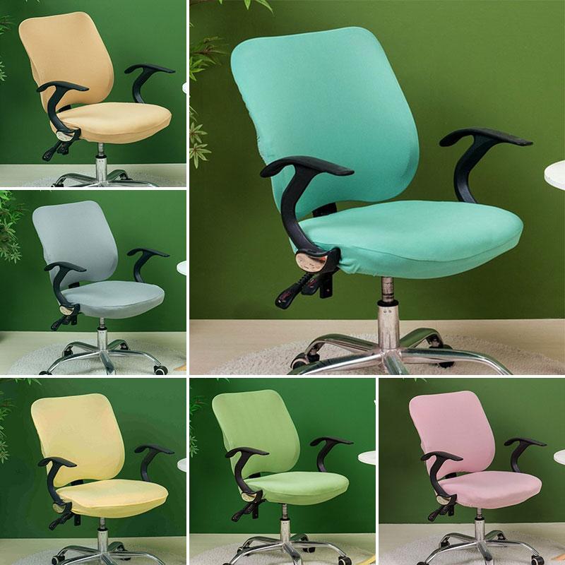 Elastic Universal Split Seat Slipcover Office Chair Cover Protector Stretch Removable