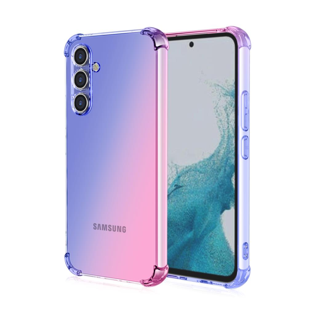 Soft Silicone Case For Samsung Galaxy A17 A07 A A3 A2 A1 A14 A13 A12 A24 Clear Gradient Airbag Soft TPU Shockproof Cover