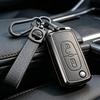 For Peugeot 107 207 307 308 407 607 3008 5008 Metal Leather Car Remote Key Case Cover Protection Shell Accessories