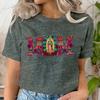 Mexican Mom Shirt Mothers Day Gift Short Sleeve Tshirt Mom Flower Leopard Print Tshirts Gift for Mama Vintage Retro Clothes