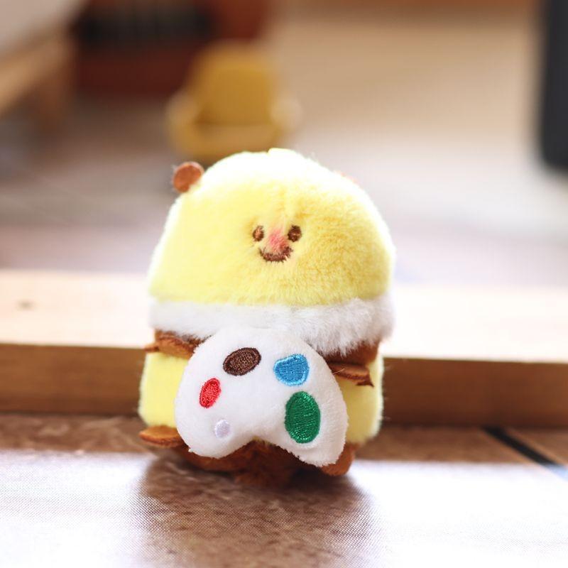 Plush Bee Adorable Keychain Toy Animal Stuffed Doll Bag Pendant Decoration Gift