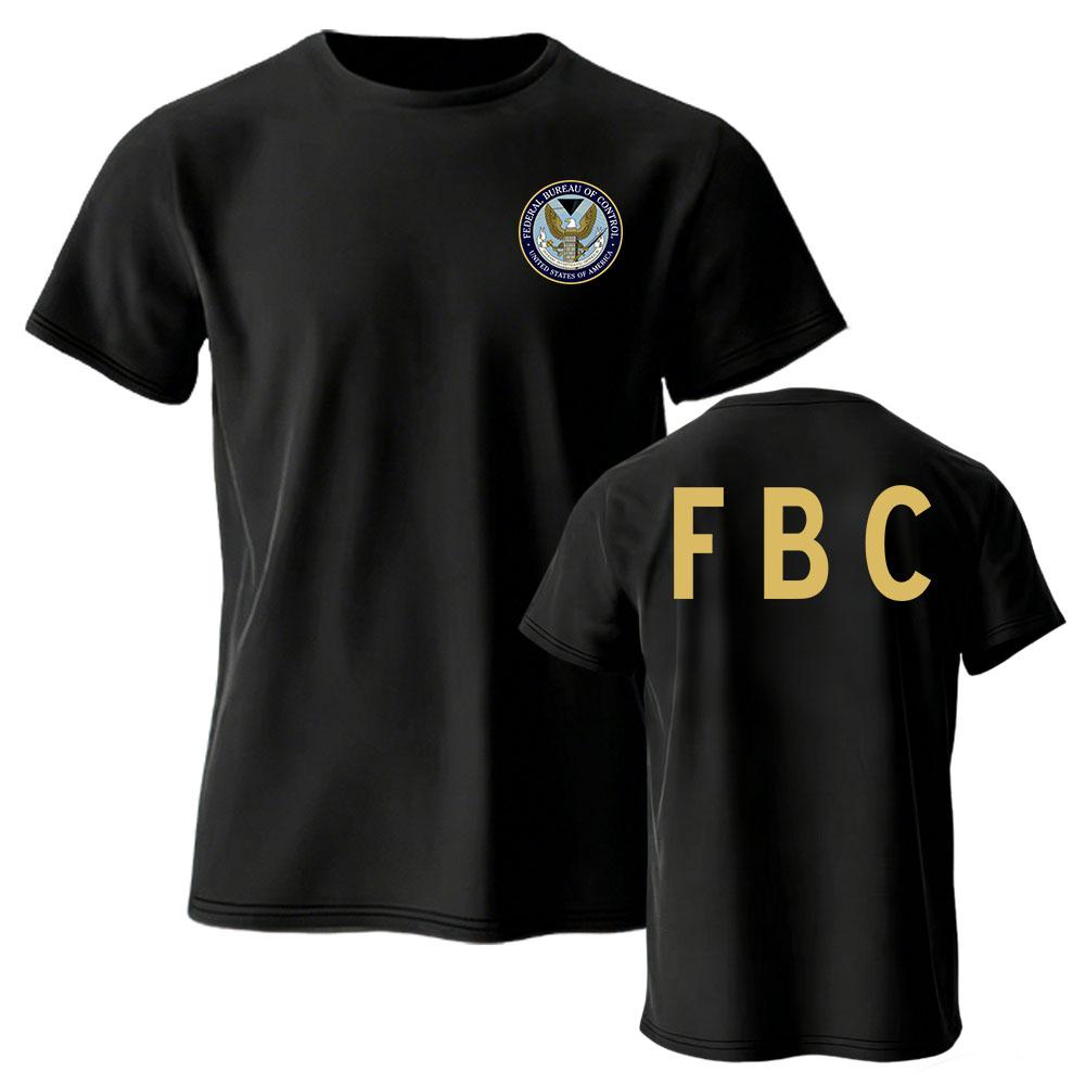 Federal Bureau of Control Tee FBC Graphic Print T-shirt Unisex Streetwear Short Sleeve Cotton Soft Tshirts Men Women Tops