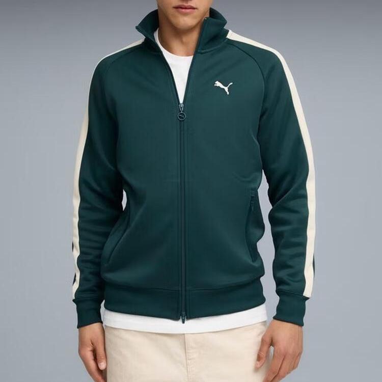 Puma T7 Всегда на треке Спортивная куртка на молнии с длинным рукавом Мужские куртки 631858-75
