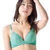 AMOSTYLE BY Triumph Dream Airy Bra Full M010 Размер B70 Бюстгальтер, Без косточек 2, Цветение, (зеленый),