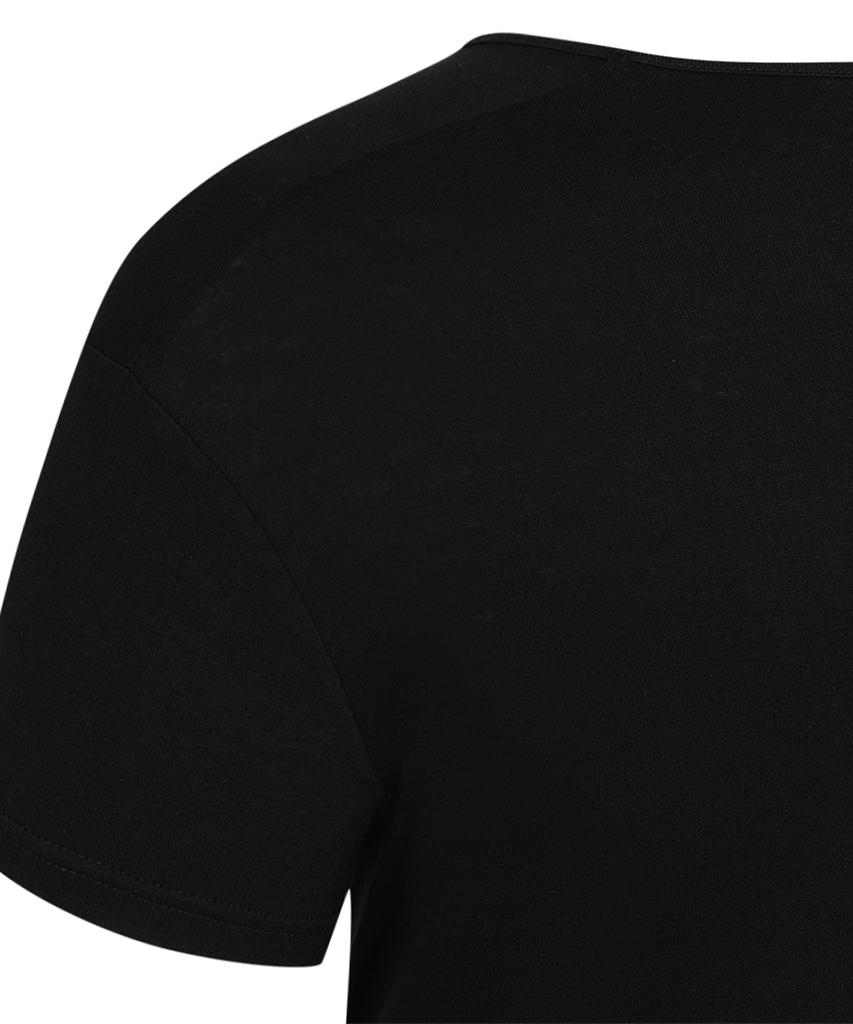 BYSEC U-Neck Muscle Stretch Plain Short Sleeve_2 Colors