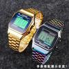 Ретро Маленький Квадратный Металлический Ремешок Для Часов CASIO A159w-n1 A158WA/168 LA670 AE-1200/W-218H/F84 Браслет Из Нержавеющей Стали 18мм