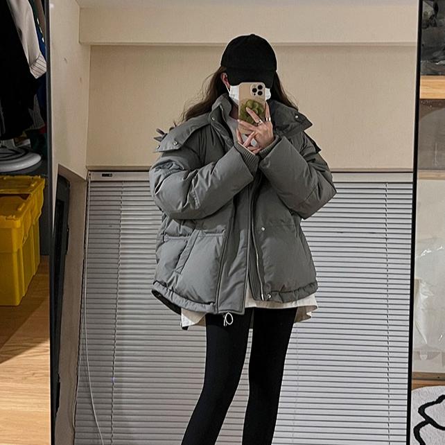 Gery пуховик хлопковый женский с капюшоном парки зимнее стеганое пальто толстый теплый вышитый Love свободный пуховик женская зимняя верхняя одежда