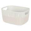 Two Tone Storage Basket Durable Lightweight with Carrying Handles Home Office Organization Toys Magazines Clothes