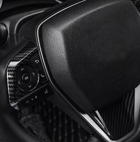 FUKUARE Накладка на переключатель рулевого управления из черного углеволокна для Camry 70, Crown 220 и Corolla 210 серии, серии,