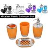 4Pcs/Set Bathroom Set Hotel Toiletries Supplies Plating Durable Scrub Bathroom Supplies