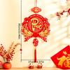 1pc Vietnam Spring Festival Chinese Knot with Tassel Lunar 2025 Durable Hanging Pendant New Year Home Decor