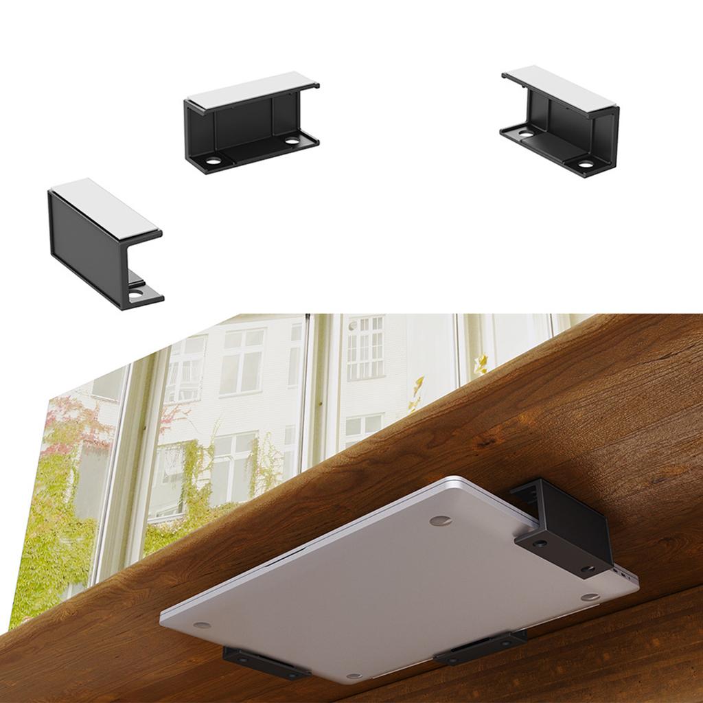 Подставка для ноутбука под стол, держатель для полки, кронштейн для хранения, защитный лоток, кронштейн-органайзер с винтами для кабельной коробки