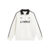 Свитшот унисекс из коллекции спортивной моды Li Ning, цвет слоновой кости, AWDU919-1